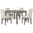thumbnail image 1 of Best Master Furniture Vitalita 5 Piece Rectangular Wood Dinette Set in Oak, 1 of 1