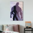 thumbnail image 2 of wall26 - Canvas Wall Art - Monochromatic Superhero Comic Illustration Pop Art - Giclee Print Gallery Wrap Modern Home Art Ready to Hang - 12x18 inches, 2 of 4