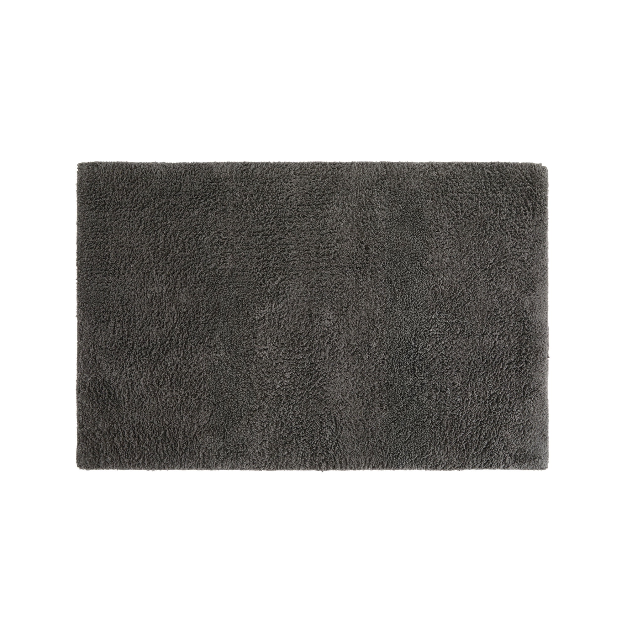 Noble Linens Reversible Cotton Bath Mat, 34 in x 21 in, Gray