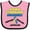 Pink and Black, variant on Inktastic Down Syndrome Awareness Support, Educate, Advocate Boys or Girls Baby Bib