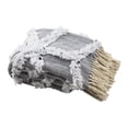 thumbnail image 2 of SAFAVIEH Lachlan 50" x 60" Chevron Fringe Throw, 50" x 60", Grey, 2 of 2