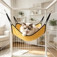 thumbnail image 2 of AYktou Cat Hammock, Breathable Cat Bed Hanging Lounger, Foolproof Foldable Hanging Pet Bed, 19.7×15.7 Inch Under Chair Hammock Cradle Washable Cat Hammock Cats Sleeping Basket, 2 of 7