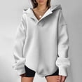 thumbnail image 7 of Kaemgyyd Sweatshirts for Women Plus-Size Hoodies V Neck Pullover Solid Color Long Sleeve Basic Trendy Fall Outfits Tops, 7 of 7