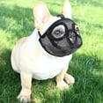 thumbnail image 1 of Dog Muzzle With Short Snout Adjustable Breathable Mesh Muzzle For English French Bulldogs Anti-bite Chewing, 1 of 5