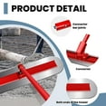 thumbnail image 4 of Concrete Finishing Float, 47.2×11.8 Minimal Warping, Steel Lightweight 19lb, Long Handle Concrete Float, Concrete Float Tool, Ideal for Patio, Garage, Sidewalk, 4 of 7