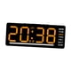 thumbnail image 2 of Reloj digital con temperatura, pantalla grande, fácil de leer, reloj de escritorio, reloj de pared Número naranja, 2 of 9