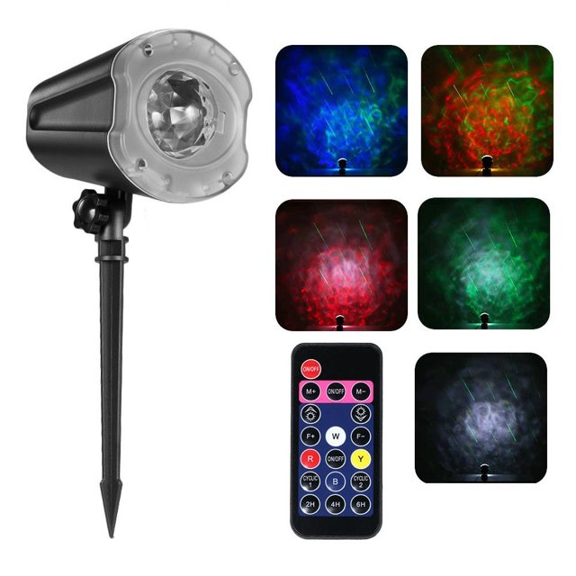 Topcobe Home Animated Led Projector,Remote Control Meteor Shower Projector Lights for Outdoor Indoor,Slides Decorative Lighting for Holiday Party Yard Garden AU