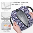thumbnail image 3 of Fotbe Skull flower crystal Pattern Lunch Bag, Insulated Lunch Box, Small Leakproof Cooler Food Lunch Containers Reusable High Capacity Lunch Tote Bags for Work, Travel, Outdoor, 3 of 6