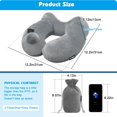 thumbnail image 2 of GHSDFBB 2 Pack Self-Inflatable Neck Travel Pillow with Compact Bag and Washable Cover for Sleeping Airplane Soft Velvet Pillow for Long Flight Neck Cushion for Head Support Car Home Office, 2 of 7