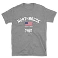 thumbnail image 1 of Northbrook Ohio Patriot Men's Cotton T-Shirt, 1 of 1