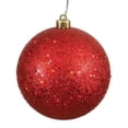 thumbnail image 1 of Vickerman N591503DQ Boule d'Ornement de Noël à Paillettes Rouges 6 Po. - 4 par Sac, 1 of 2