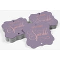 thumbnail image 4 of Inkdotpot Hang Tags Let Love Sparkle Wedding Favor Bracket Shape Gift Tags Real Rose Gold Foil Bonbonniere Tag Pack Of 100, 4 of 7