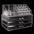 thumbnail image 5 of GoDecor 3 Drawers Acrylic Cosmetic Organizer Makeup Case Holder Drawers Jewelry Storage Box Clear Acrylic, 5 of 5