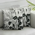 thumbnail image 2 of Nawypu Dandelion Pillowcases Soft Bed Throw Pillow Covers Sham Decorative Sofa Couch Long Body Lumbar Bolster Cushion Case with Envelope Closure,Vintage Silhouette Floral &nbsp;2pc, 2 of 6