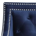 thumbnail image 5 of Bowery Hill Fabric Upholstered Diamond Stitch Accent Arm Chair in Navy Blue, 5 of 10