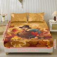 thumbnail image 2 of Qpednta Thanksgiving Duck Sheets Set, Breathable All‑Season 3 Pieces Bedding Sets 1 Fitted Sheet with 2 Pillowcases, Wrinkle‑Resistant Machine Washable Bed Sheets for Multiple Room Styles, 2 of 7