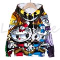 thumbnail image 3 of Sudadera con capucha para niños, juego Cuphead Mugman, sudadera con capucha 3D, sudaderas para niños y niñas, jerséis de anime, lindas camisetas, sudaderas para adolescentes, ropa de calle informal, 3 of 5