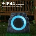 thumbnail image 7 of Postlucky 2-Pack Outdoor Solar Rock Speakers, Bluetooth, TWS Pairing, RGB LED Flashing, USB Charging, Waterproof, 8.1" Black, 7 of 7