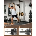 thumbnail image 3 of Wall Mount Cable Station, Cable Crossover Machine with 18 Positions, 400LB Capacity, High and Low Cable Crossover Machine for Garage Home Gym, 3 of 8