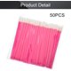 thumbnail image 3 of Makeup Disposable Lip Plastic Cement Brush Wands Applicator Lip Gloss Tools Lipstick Applicator Wands Rose Red 50pcs, 3 of 4