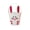 White, variant on Pink Pink Non Woven Easter Bunny Candy Bucket Tote Bag For Egg Hunt Storage Basket Spring Party Gift