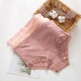 thumbnail image 5 of Ausing Women's Maternity Underwear Plus Size Pregnancy Panties 3 Pack Low Rise Lace Underpants Modal Briefs Bean Paste Skin Tone Pink XXL, 5 of 7