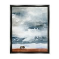 thumbnail image 2 of Stupell Industries Distant Rural Cottage Heavy Clouds Watercolor Painting Painting Luster Gray Floating Framed Canvas Print Wall Art, Design by Jennifer Paxton Parker, 2 of 5