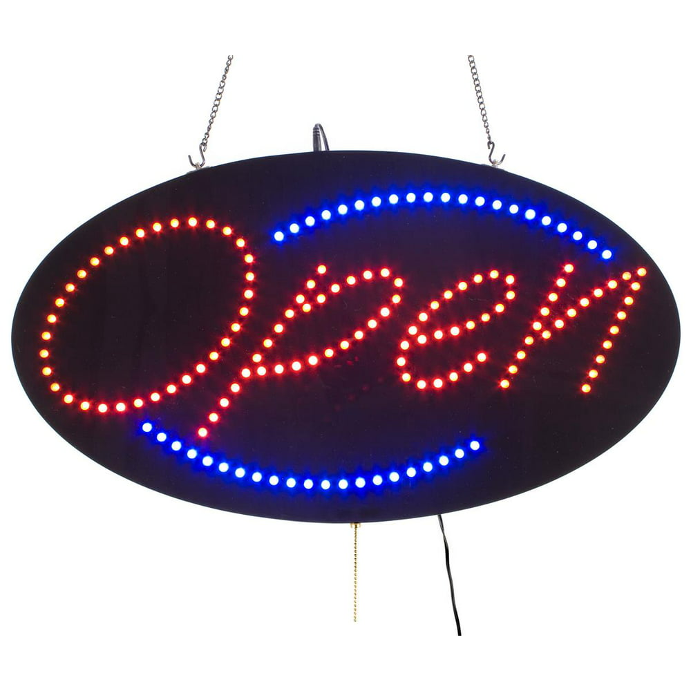 Neon Open Sign With 3 Animated Flashing Options Led Technology For Window Display Business Sign 