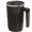 black, variant on Automatic Stirring Mug with Temperature Display Rechargeable Electric Mixing Cup Rotating Beverage Mixer
