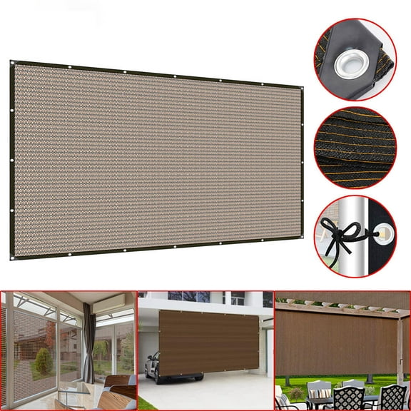 2WIN2BUY 90% Sun Shade Cloth with Grommets,8'X6' Pergola Shade Cover Canopy,Mesh Tarp Sun Screens for Patio, Garden, Backyard