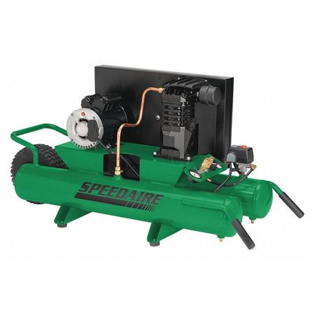 Speedaire 4B222 Wheelbarrow Electric Air Compressor 125 psi 48"L
