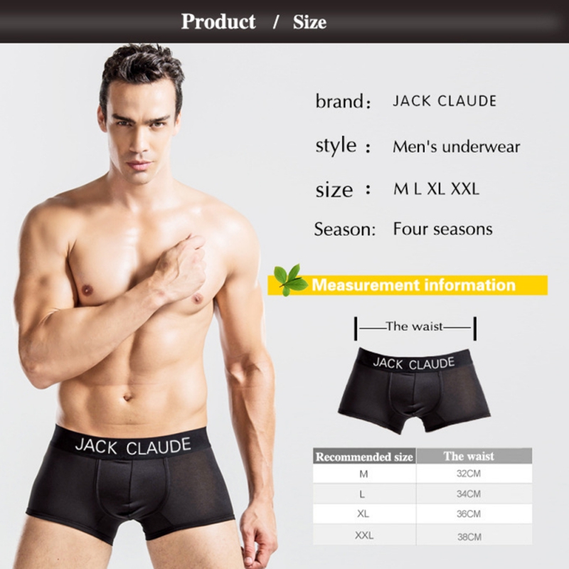 Male Boy Ice Silk Boxer - Man Sexy Underwear Briefs Shorts Bulge Pouch Modal Underwear Shorts Men Boxer Plus Size - image 3 of 6