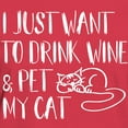 thumbnail image 3 of CafePress - Drink Wine And Pet Cat T Shirt - Women's Traditional Fit Dark T-Shirt, 3 of 4