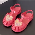 thumbnail image 5 of Eltusu Girls Jellies, PVC Flat Summer No Slip Casual Jelly Shoes Hot Pink Size 11(Little Kids), 5 of 8