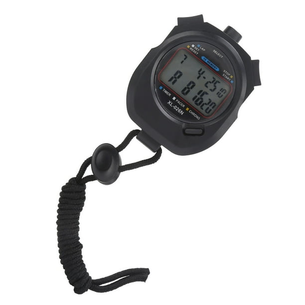 Tbest Chronograph Watch Timer Counter Sports Timer 2 Row Digital Display Multi Function Waterproof Electronic Stopwatch For Competitions Fitness