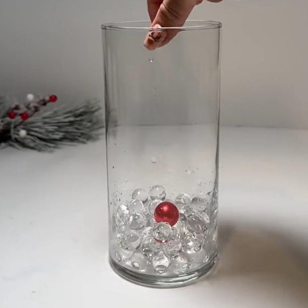 Juego de relleno de jarrón de Navidad de acrílico casero con adornos de velas flotantes de Navidad DIY JShteea Libre de BPA