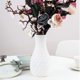 thumbnail image 4 of Floreros de plástico para flores, duraderos y modernos, florero decorativo para salón, oficina, decoración de boda (blanco) JM, 4 of 5