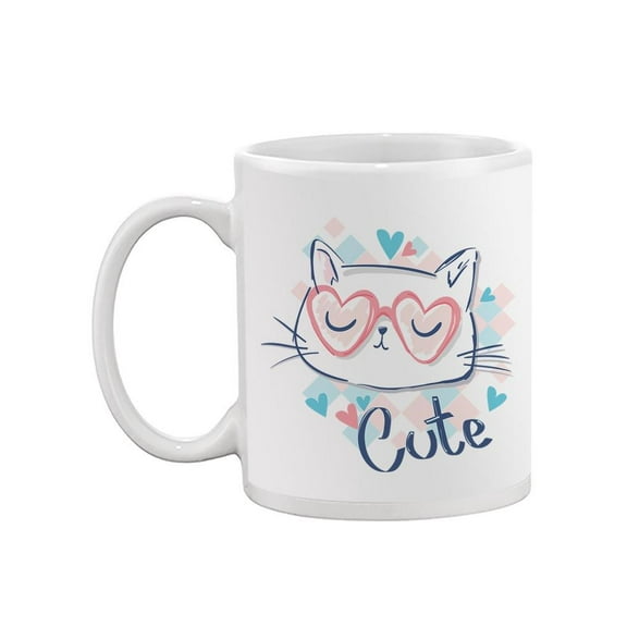 Cat With Glasses Mug - Image by Shutterstock