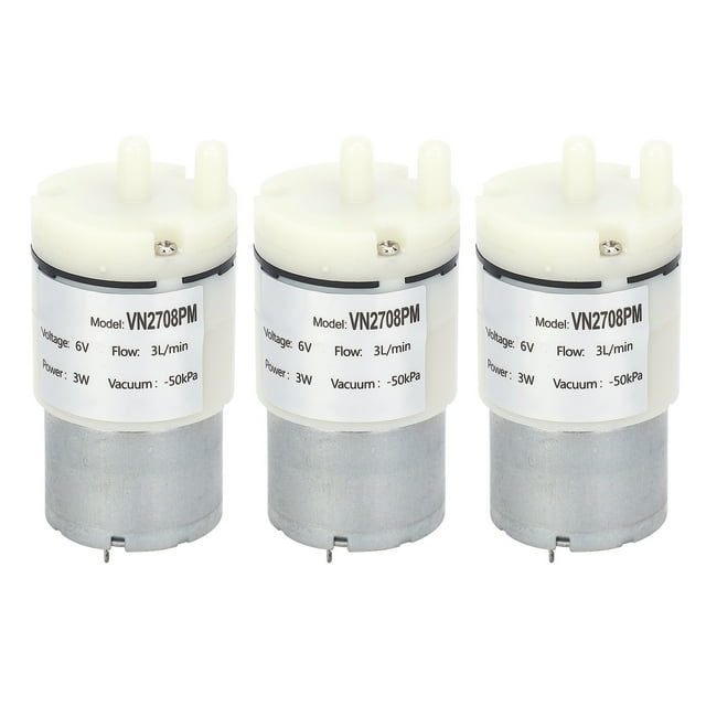 Bomba de diafragma, 3 piezas, microbomba de diafragma, microbomba de agua, minibomba de vacío, innovación moderna