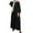 ZAD Black, variant on Womens Dresses Casual Summer Retro Dress Long Puff Sleeve Abaya Turkey Casual Clothing Dubai Sundress