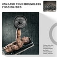 thumbnail image 4 of BalanceFrom Deep Dish Olympic Weight Plates, 2-Inch Cast Iron with E-Coating, for Strength Training, Powerlifting, and Home Gym，Multiple Weight Options Available, 4 of 6