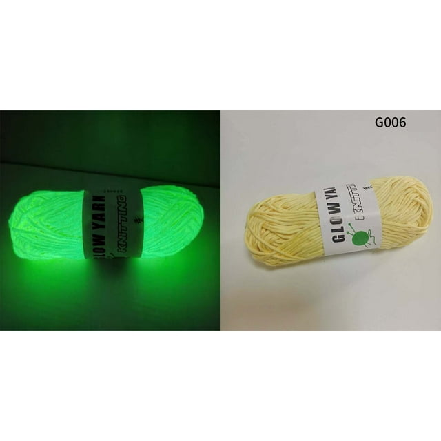 LSLJS In The Dark Yarns Luminous Yarn Hand-woven DIY Hand Woven-in-the-dark Yarn, Home Accessories