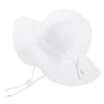 thumbnail image 4 of NIEWTR Toddler Sun Hat UPF 50+ for Kids Baby Girls Boys Lightweight Quick Dry Wide Brim Bucket Hat Breathable Summer Beach Cap(B-White,0-6 Months), 4 of 4