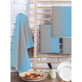 thumbnail image 2 of Blue Grey Ombre Kitchen Dish Towels for Drying Dishes Set of 3, Modern Gradient Abstract Art Waffle Weave Microfiber Hand Tea Bathroom Towels Quick Dry & Absorbent Towel 15.7x23.6, 2 of 7