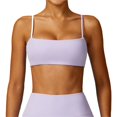 thumbnail image 1 of Sujetador deportivo con cuello cuadrado for mujer, tirantes finos, camisola acolchada, Yoga, espalda cuadrada inalámbrica, sujetador de entrenamiento, Top corto, 1 of 6