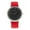 Red & Black, variant on Simplify SIM6503 The 6500 Leather Band Watch for Unisex, Red & Black