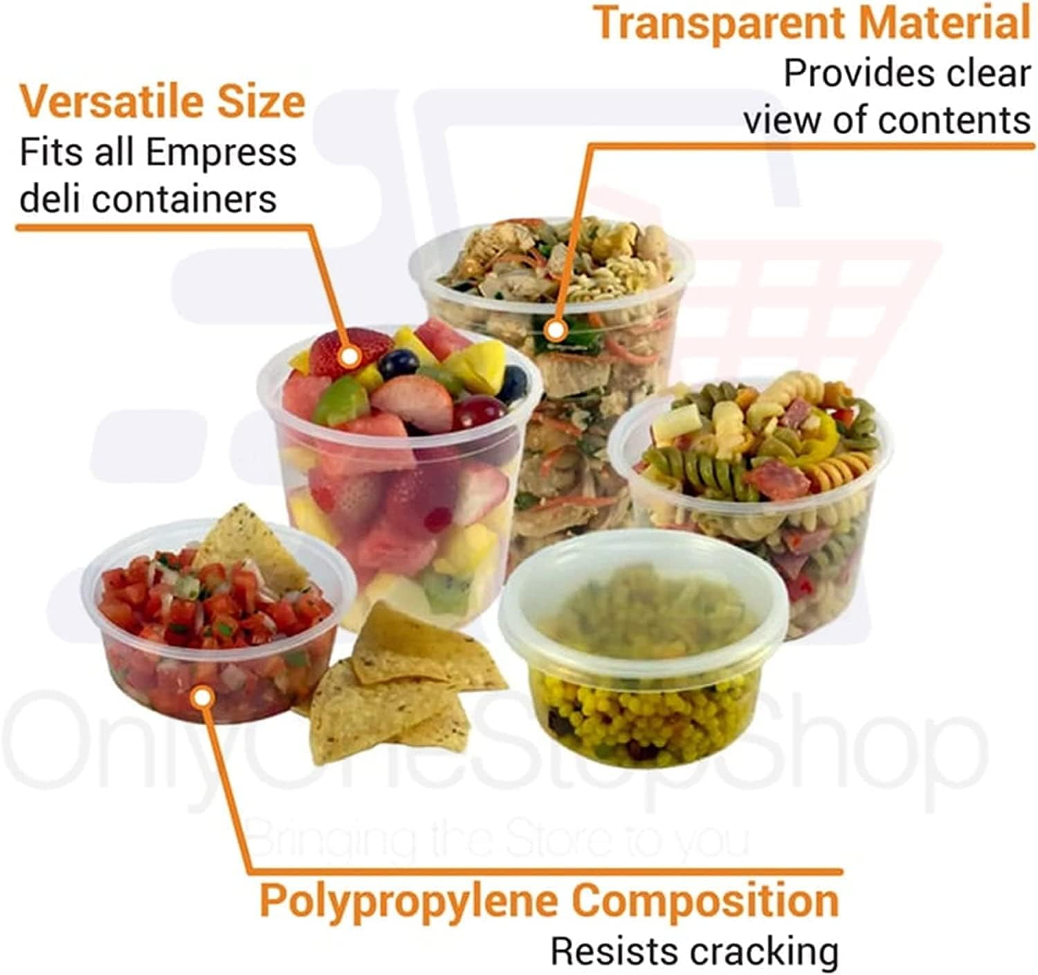 Heavy Duty Deli Containers with Lids | Airtight Food Storage Containers | Clear Kitchen Organizing Leak Proof, BPA-free 86 oz, Heavy Duty | 20CT