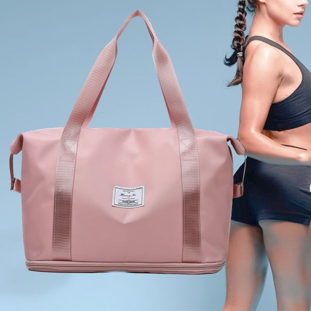 Uklsqma Sac de Sport Extensible pour Hommes et Femmes / Grand Sac de Voyage avec Séparation Humide et Sèche / Sac de Sport Imperméable pour Week-End Yoga Basketball Randonnée