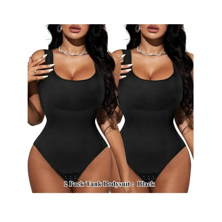 

DYMADE Womens Button Tummy Control One-Piece Bodysuit Corset Bust Push Up Bondage Full Slip Underwear