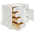 thumbnail image 7 of Ariel H042s-R-Bc Bristol 42" Single Free Standing Right Offset Vanity Cabinet Only - White, 7 of 7